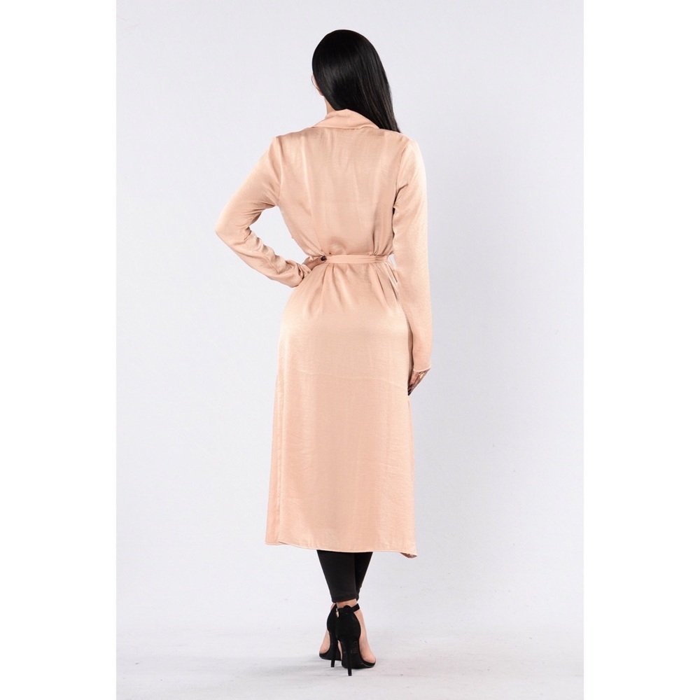Satin Nude Duster